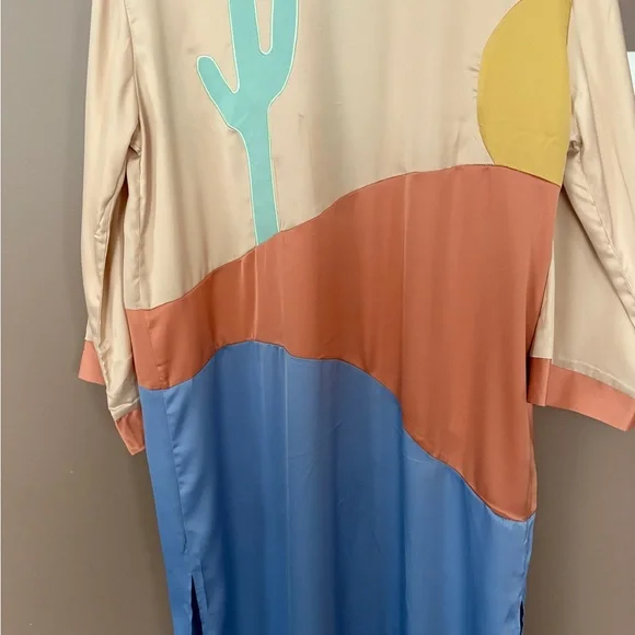 Colorblock duster robe - Picture 2 of 7